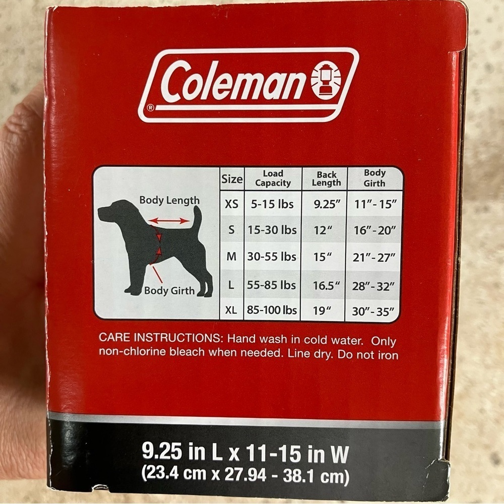 NWT Coleman Dog Pet Floatation Vest Life Jacket Up To 15 LBS Pool Lake  XS - Picture 5 of 5